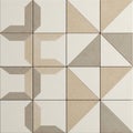 Geometric ceramic tile pattern featuring a grid of 3x4 squares Royalty Free Stock Photo
