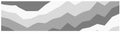 Geometric chart gray soft transparent banner background