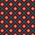 Geometric check scottish skirts print