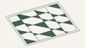 Geometric Checkerboard Diamond Pattern, vector design Generative AI Royalty Free Stock Photo
