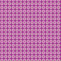 Geometric checkered fabric background with vibrant green and pink - magenta - fuchsia mosaic motifs on a purple background Royalty Free Stock Photo