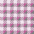 Geometric checkered pattern in weaving style