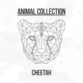 Geometric cheetah head Royalty Free Stock Photo