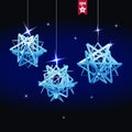 Geometric christmas ball. Holidays Background Royalty Free Stock Photo