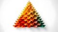 Geometric christmas tree, minimalist modern design