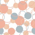 Geometric circle dot seamless pattern. Modern stylish texture fo