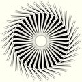 Geometric circle element, circle motif random edgy, angular line Royalty Free Stock Photo