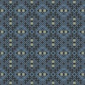 Seamless vector pattern. Repeating overlapping geometric circles and dots Royalty Free Stock Photo