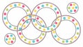 Geometric circles pattern, abstract design and modern art element vector design Generative AI Royalty Free Stock Photo