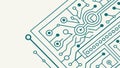 Geometric Circuit Board Design, High-Tech Abstract Art, vector design Generative AI Royalty Free Stock Photo