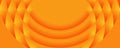 Geometric circular orange banner background