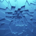 Geometric color abstract polygons wallpaper, as crack wall Royalty Free Stock Photo