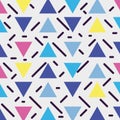 Geometric color figures memphis style background