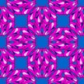 Geometric_pattern_flowers_romantic Royalty Free Stock Photo