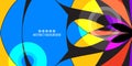 Geometric colorful abstract background graphics template Royalty Free Stock Photo