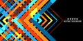 Geometric colorful abstract background graphics template Royalty Free Stock Photo