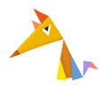 Geometric colorful fox Royalty Free Stock Photo