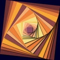 Geometric composition. colorated square. 3d effects