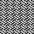 Geometric continuous diagonal crosses seamless pattern