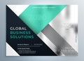 Geometric corporate professional business brochure template design