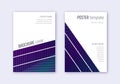 Geometric cover design template set