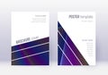 Geometric cover design template set