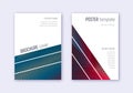 Geometric cover design template set