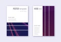 Geometric cover design template set