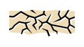 Cracked Earth Surface Texture Vector, vector design Generative AI Royalty Free Stock Photo
