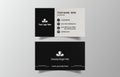 Creative elegant corporate business card template design black & white Royalty Free Stock Photo