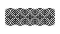 Geometric Cross Abstract Repeating Pattern Vector, vector design Generative AI Royalty Free Stock Photo