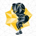 Geometric Crossfit concept Royalty Free Stock Photo