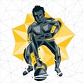 Geometric Crossfit concept Royalty Free Stock Photo