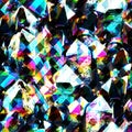 Geometric Crystal Mash up Print