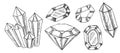 Geometric Crystals Pattern with and Minerals.