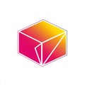 AI Generated Gradient Cube