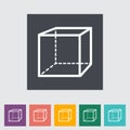 Geometric cube Royalty Free Stock Photo