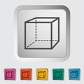 Geometric cube Royalty Free Stock Photo