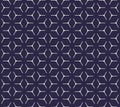 Geometric cubic grid seamless pattern Royalty Free Stock Photo