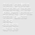Geometric cutout white font Royalty Free Stock Photo