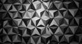 Geometric 3d abstract background with interlocking triangles in shades of gray pattern Royalty Free Stock Photo