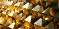 A geometric 3D background showcasing an intricate array of interlocking cubes, each with a glossy,