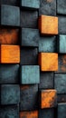 Industrial abstract texture with metallic and rusty blocks Royalty Free Stock Photo