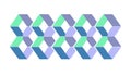 Geometric 3D Cube Pattern for Structure and Logic, vector design Generative AI Royalty Free Stock Photo