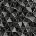 Geometric 3D pattern consisting of dark gray, pyramid-shaped elements. Each shape Royalty Free Stock Photo