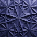 Geometric 3D pattern with intersecting triangular facets forms a seamless surface. Royalty Free Stock Photo