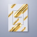 Geometric 3d primitives trendy cover design. Royalty Free Stock Photo