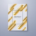 Geometric 3d primitives trendy cover design