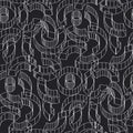 Geometric 3D vector seamless pattern Royalty Free Stock Photo