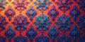 Geometric damask pattern with interlocking shapes and subtle gradient effect, subtle design, geometric pattern, abstract design